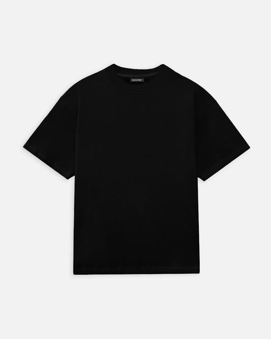 Timeless Black: Plain Oversized T-Shirt