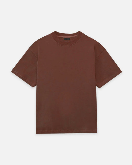 Earthy Classic: Plain Brown Oversized T-Shirt