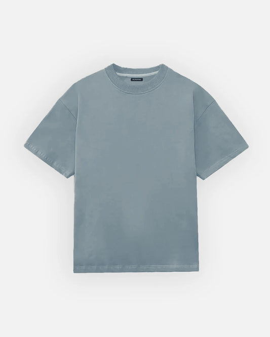 Skyline Serenity: Plain Grey Oversized T-Shirt