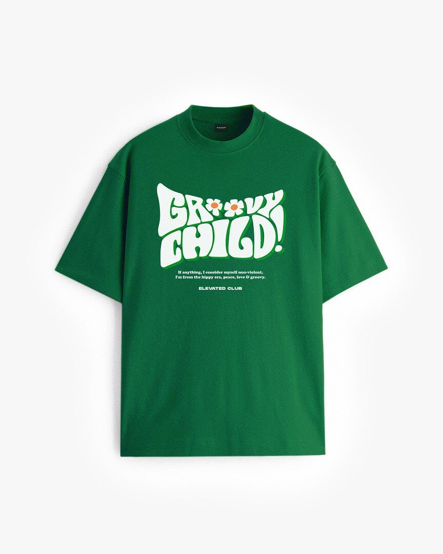 Groovy Child - Oversized T-Shirt - Elevated Club