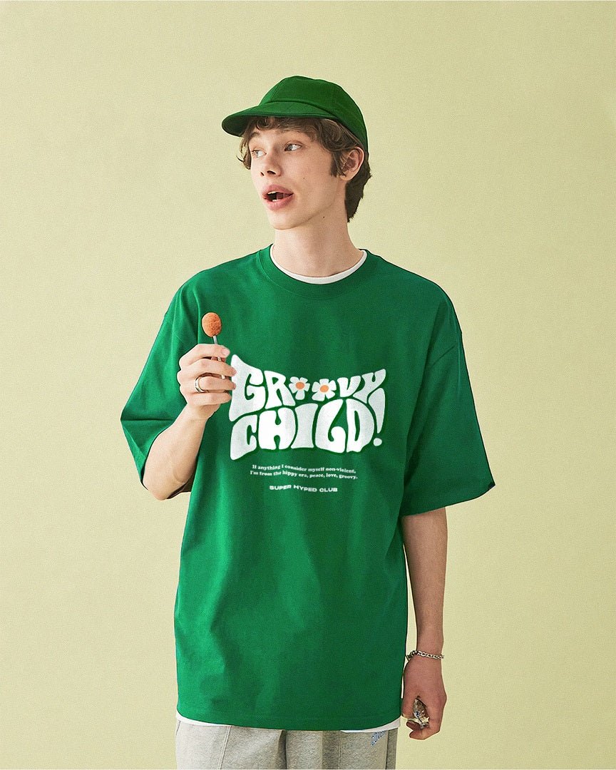 Groovy Child - Oversized T-Shirt - Elevated Club